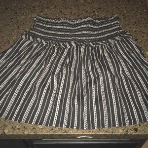 grey and black skirt